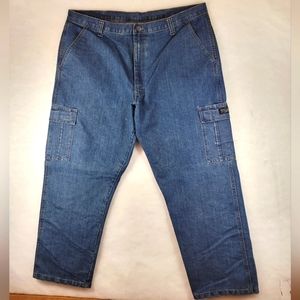 Wrangler Workwear Cargo Utility Denim Jeans Size 42/30